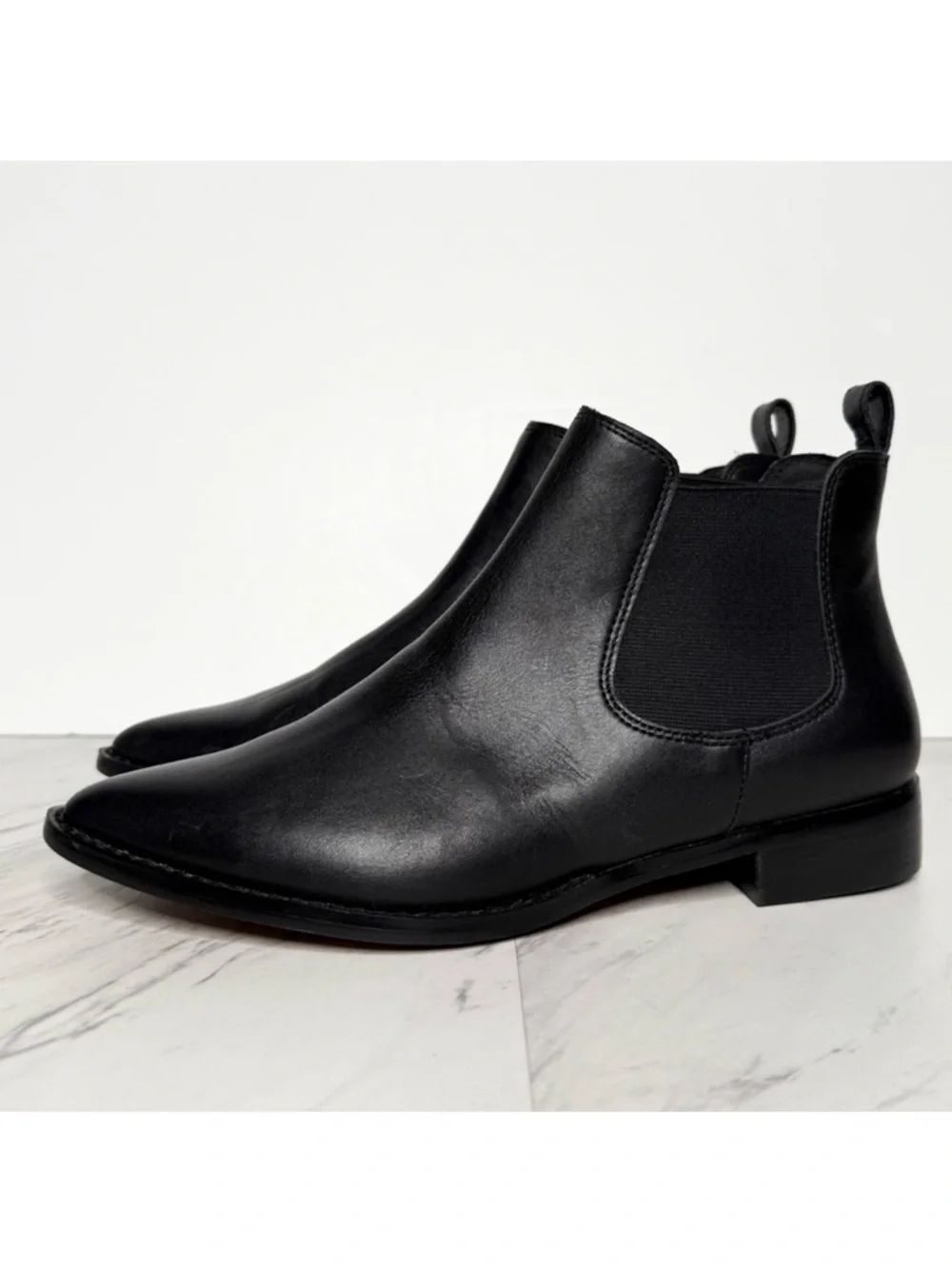 Linea Paolo Black Chelsea Bootie 6M